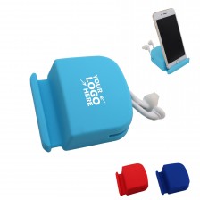 Silicone Phone Stand Earbuds Holder